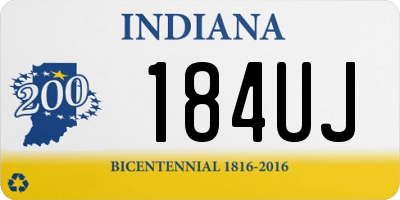 IN license plate 184UJ