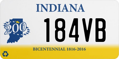 IN license plate 184VB