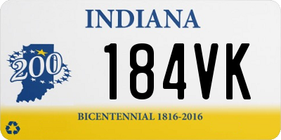 IN license plate 184VK