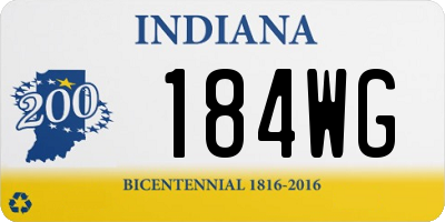 IN license plate 184WG