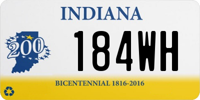 IN license plate 184WH