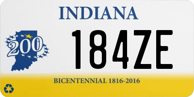 IN license plate 184ZE