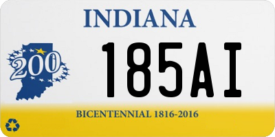 IN license plate 185AI