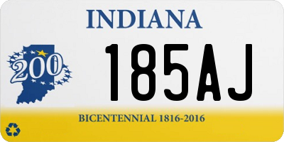 IN license plate 185AJ