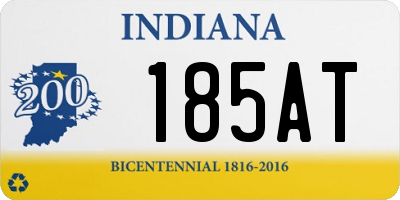 IN license plate 185AT