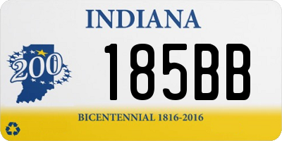 IN license plate 185BB