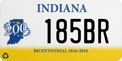 IN license plate 185BR