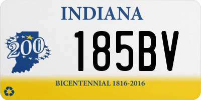 IN license plate 185BV