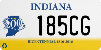 IN license plate 185CG