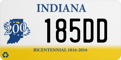 IN license plate 185DD