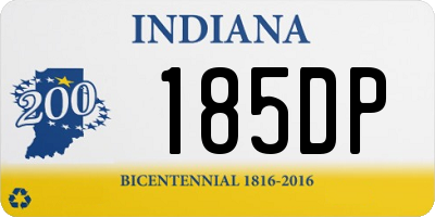 IN license plate 185DP