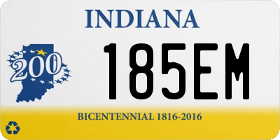 IN license plate 185EM