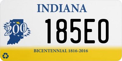 IN license plate 185EO