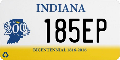 IN license plate 185EP