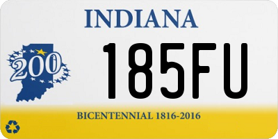 IN license plate 185FU