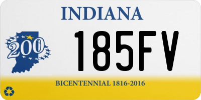 IN license plate 185FV