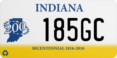 IN license plate 185GC