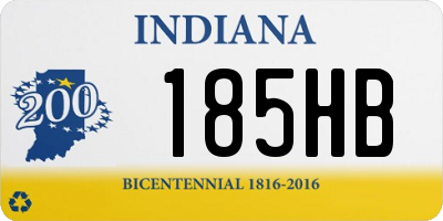 IN license plate 185HB