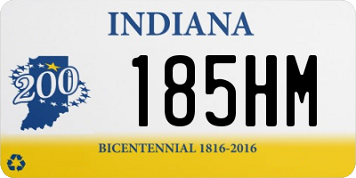 IN license plate 185HM