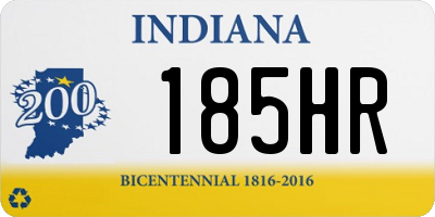 IN license plate 185HR