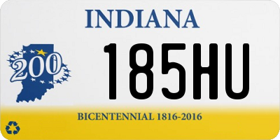 IN license plate 185HU