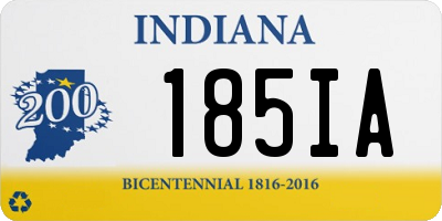 IN license plate 185IA