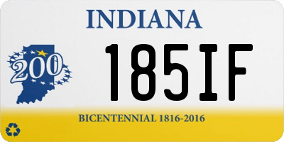 IN license plate 185IF