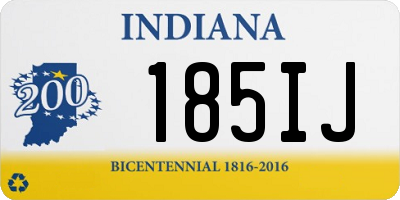 IN license plate 185IJ