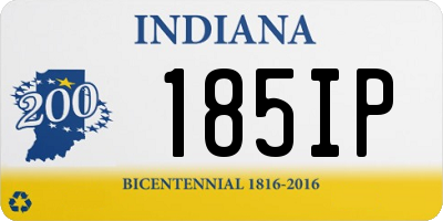 IN license plate 185IP