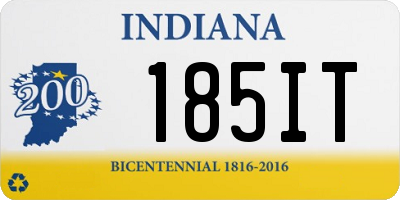 IN license plate 185IT