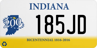 IN license plate 185JD