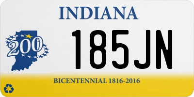 IN license plate 185JN