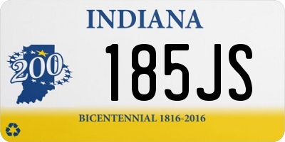 IN license plate 185JS