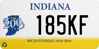 IN license plate 185KF