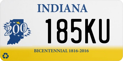 IN license plate 185KU