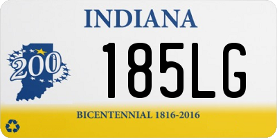 IN license plate 185LG