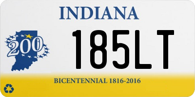 IN license plate 185LT