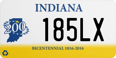 IN license plate 185LX