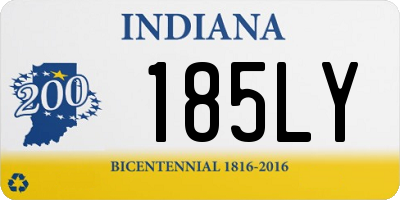 IN license plate 185LY