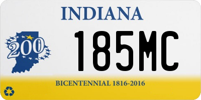 IN license plate 185MC