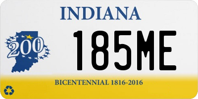 IN license plate 185ME