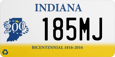 IN license plate 185MJ