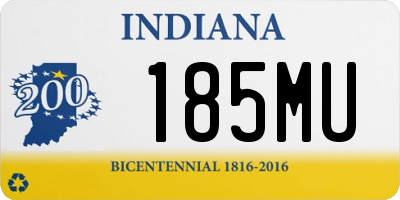 IN license plate 185MU