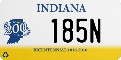 IN license plate 185N