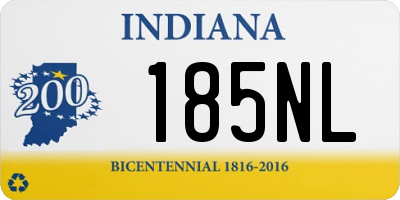 IN license plate 185NL