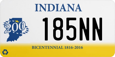 IN license plate 185NN