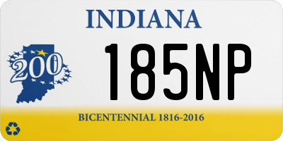 IN license plate 185NP