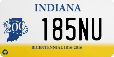 IN license plate 185NU