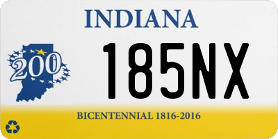 IN license plate 185NX