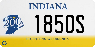 IN license plate 185OS